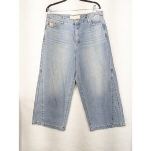 Gloria Vanderbilt Christian Siriano Wide Leg Short Denim Mom Jeans‎ 31/12